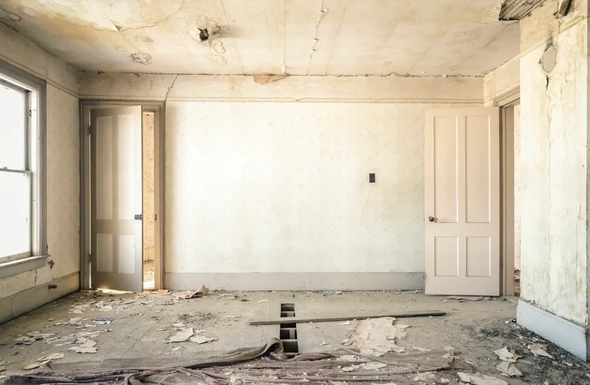 Waste disposal crew managing a cleanout project in Millington